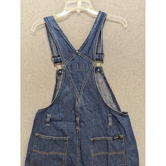 Vintage Squeeze Overalls Womens Medium Blue Denim Bib Carpenter Pockets Y2K - Picture 11 of 16